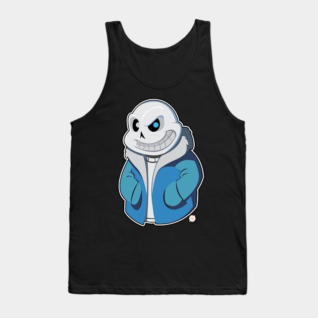 Sans from Undertale Tank Top by Andrew Harmon